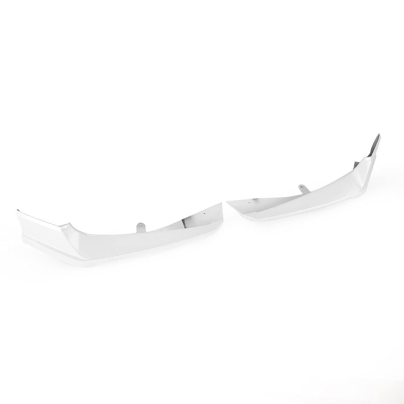 5PCS Front Bumper Spoiler Side Piece Cover Trim Kit for 2018-2019 Honda Accord - AKASAKA White - Enhances Aerodynamics & Style for Street Racing & Car Shows