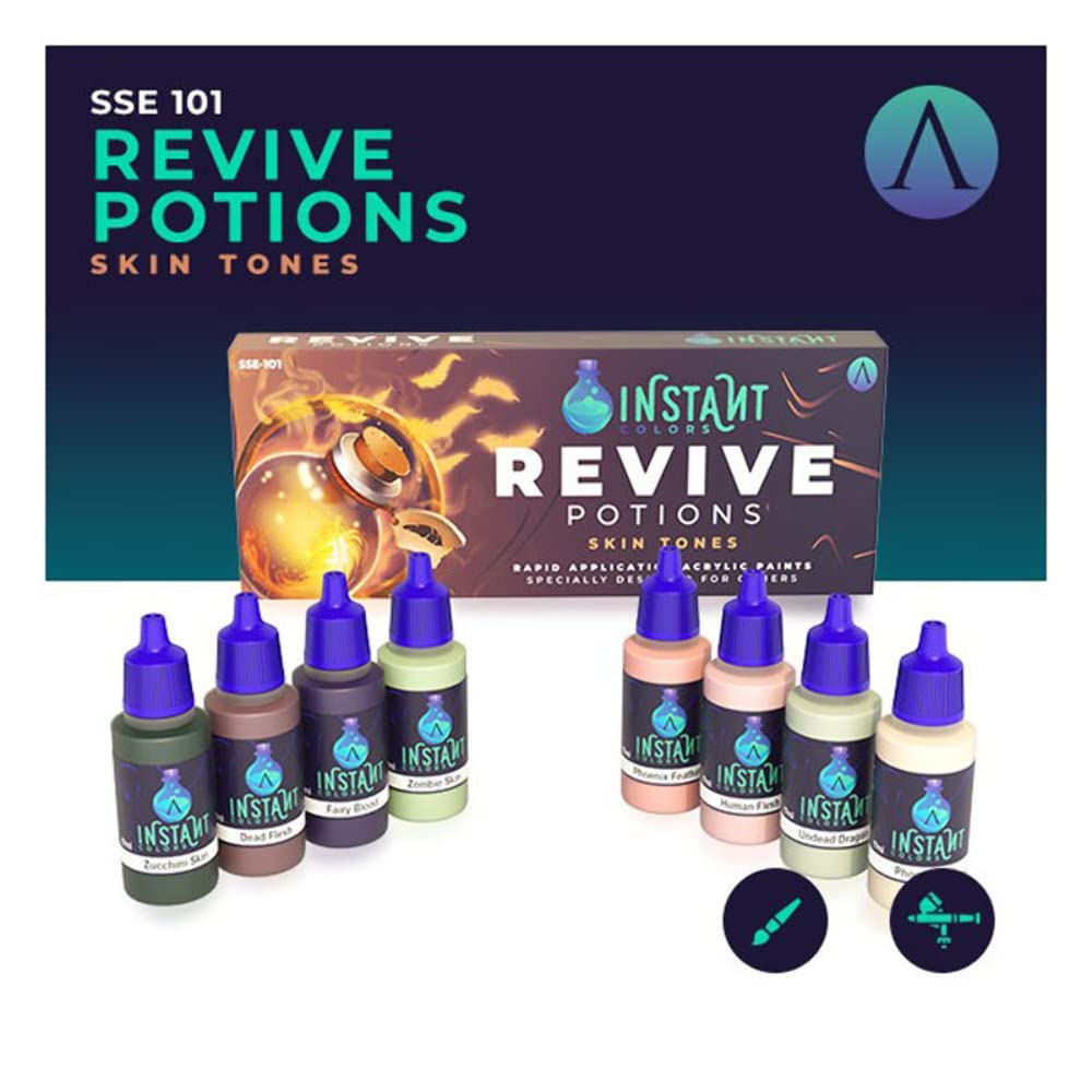 Scale75 Instant Colors Revive Potions - Premium Acrylic Paint Set for Miniature Models & Wargaming - Perfect for Tabletop Gaming, Warhammer, and Diorama Painting