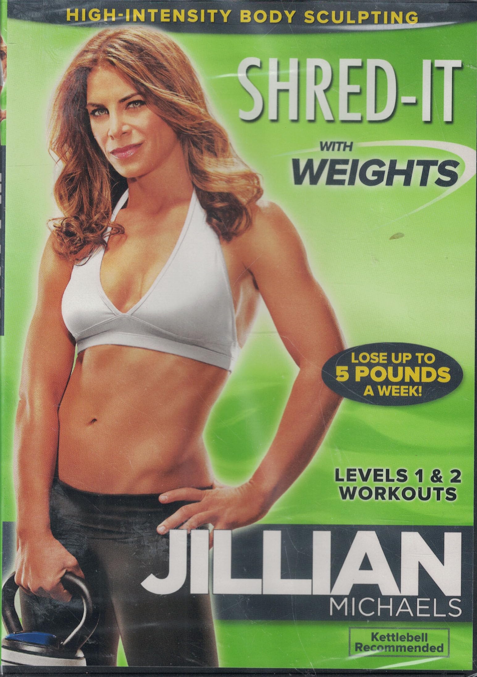 Jillian Michaels Shred-It With Weights - Full Body Workout DVD for Women & Men | Home Fitness Training for Weight Loss & Toning | Perfect for Home Gym & Cardio Workouts