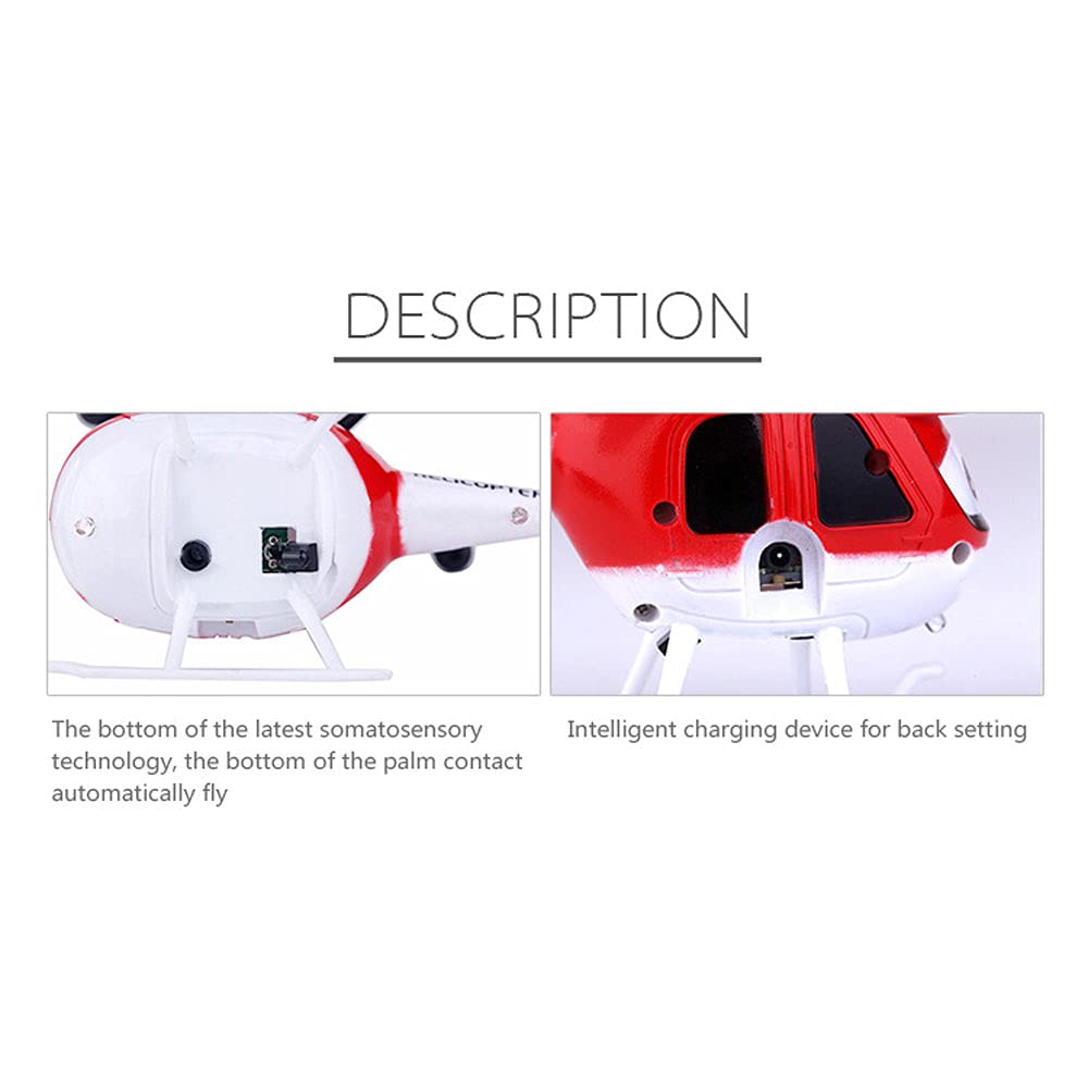 Mini RC Helicopter with Smart Sensor - Remote Control Airplane Toy for Kids, Crash Resistant Electric RC Aircraft - Perfect Birthday Gift for Boys & Girls | Indoor & Outdoor Flying Fun