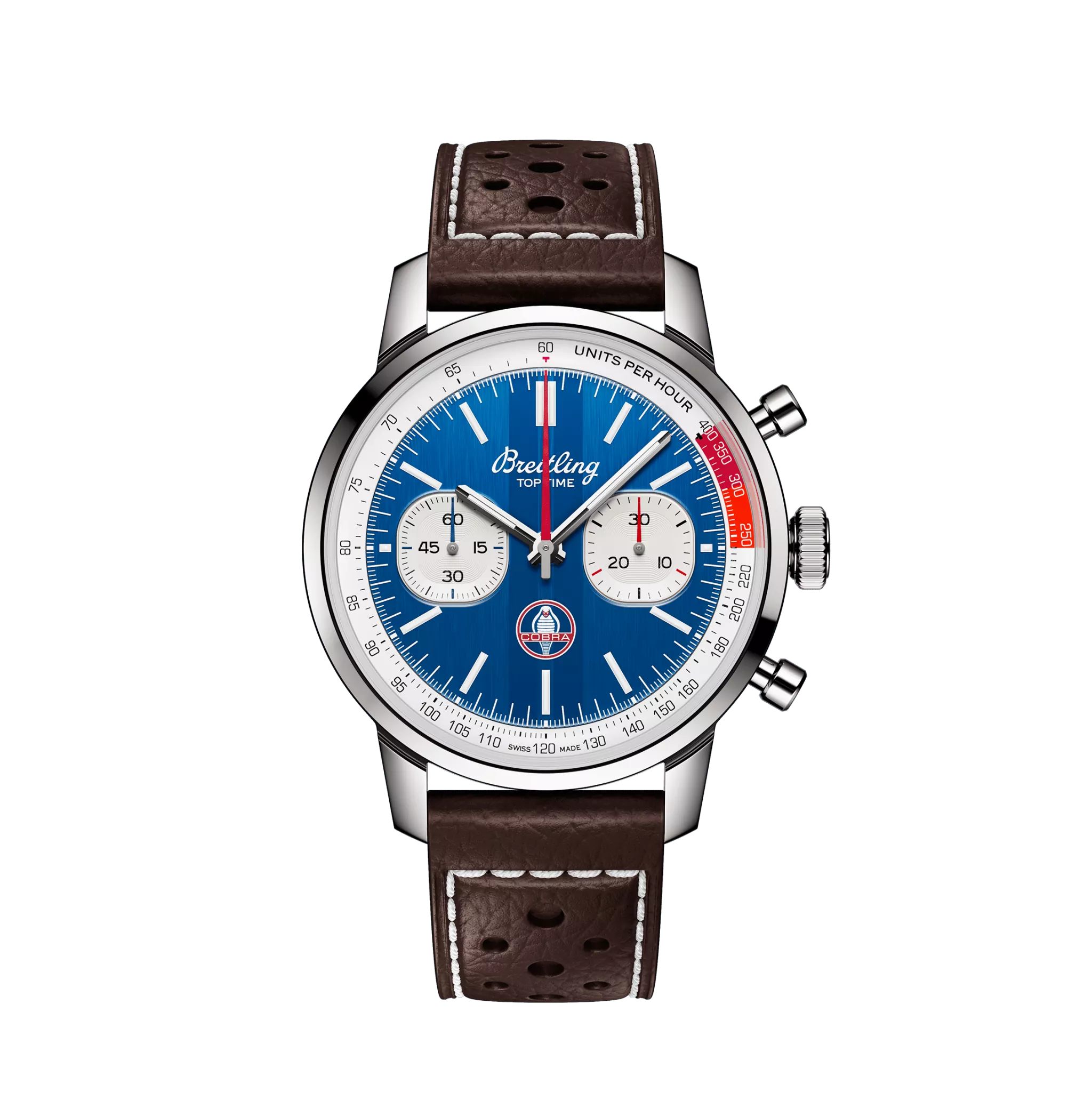 Breitling Top Time B01 Shelby Cobra Chronograph 41mm Stainless Steel Men's Watch - Luxury Sports Chronograph for Racing Enthusiasts & Collectors