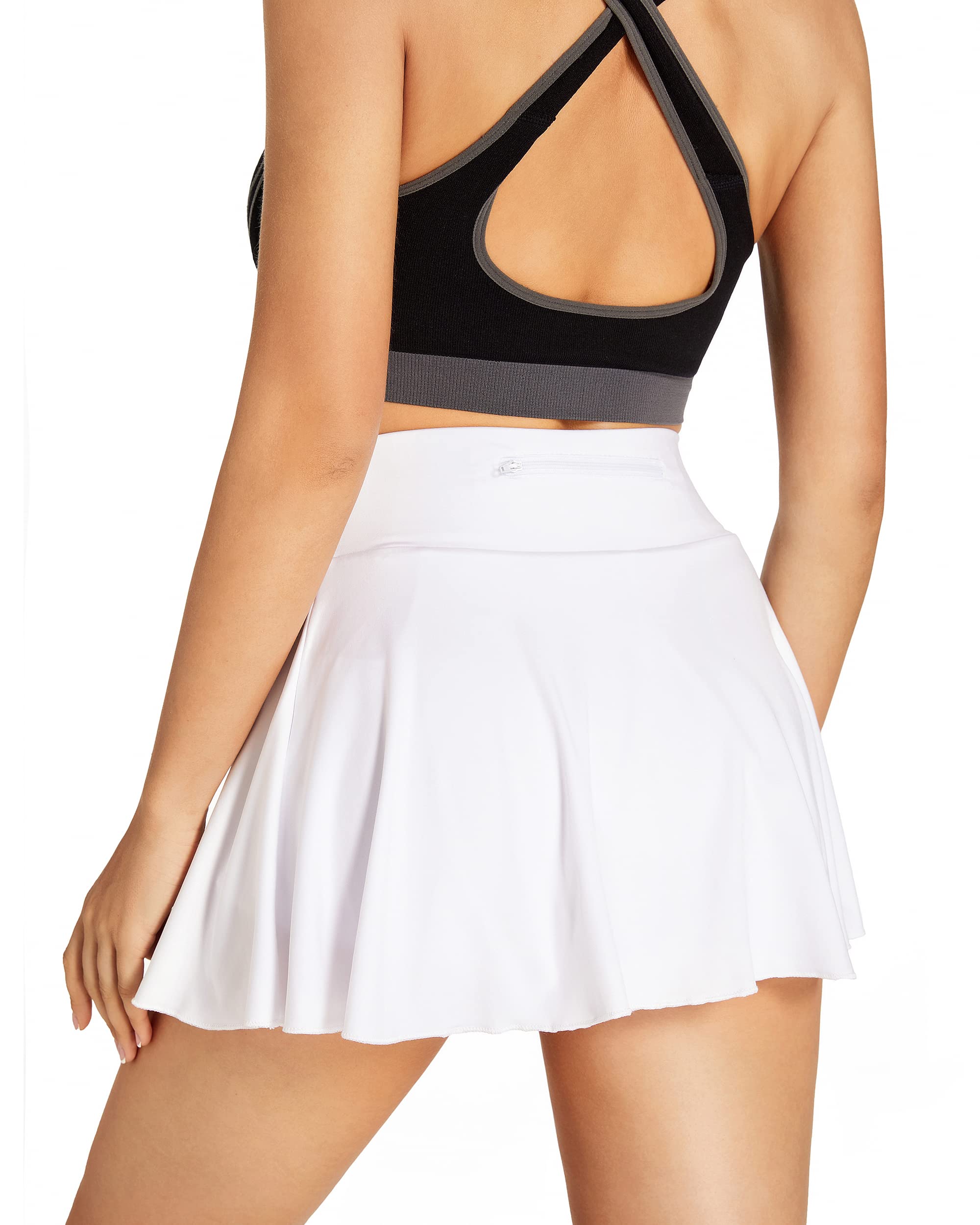 Women's Pleated Tennis Skirts with Pockets & Built-in Shorts - High Waisted Athletic Skort for Golf, Running & Sports - Perfect for Tennis, Gym Workouts & Active Lifestyle