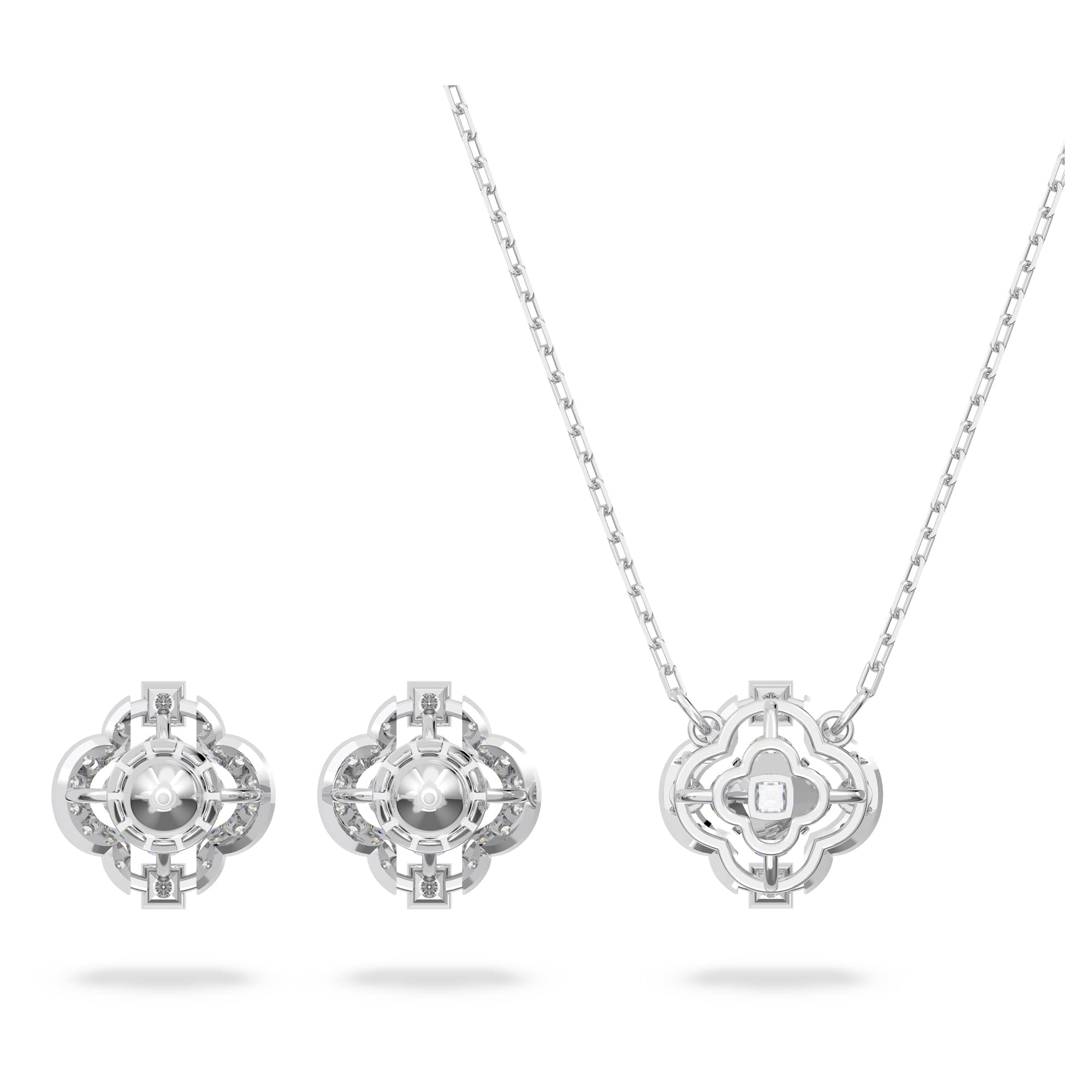 Swarovski Crystal Necklace and Earring Set - Sparkling Dance Jewelry Collection for Women, Elegant Gift for Anniversary, Wedding, Party & Special Occasions