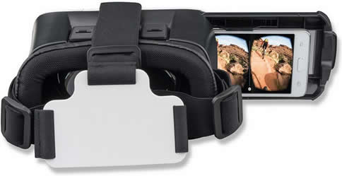 4Smarts Universal Spectator Plus VR Glasses - 3D Virtual Reality Headset for Smartphones, Compatible with iPhone & Android - Perfect for Gaming, Movies & Immersive Experiences