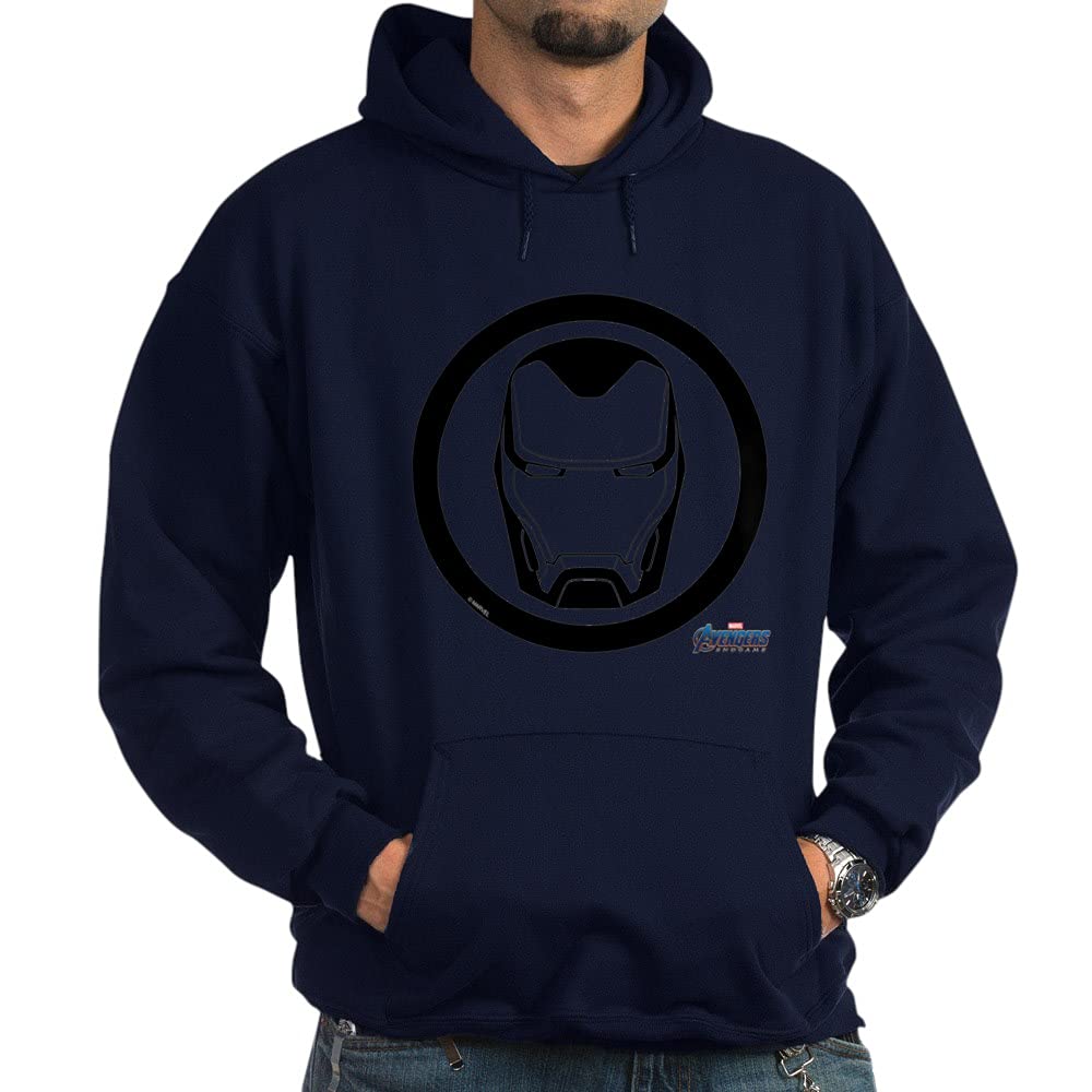 Marvel Iron Man Logo Sweatshirt - Men's Graphic Pullover Hoodie | Superhero Comic Book Apparel for Fans | Perfect for Cosplay, Comic Con & Casual Wear