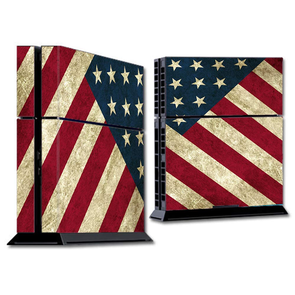 IT'S A SKIN PS4 Wrap - American Flag Vinyl Decal Sticker for Sony PlayStation 4 Console - Custom Protective Skin Cover for Gaming Setup & Room Decor