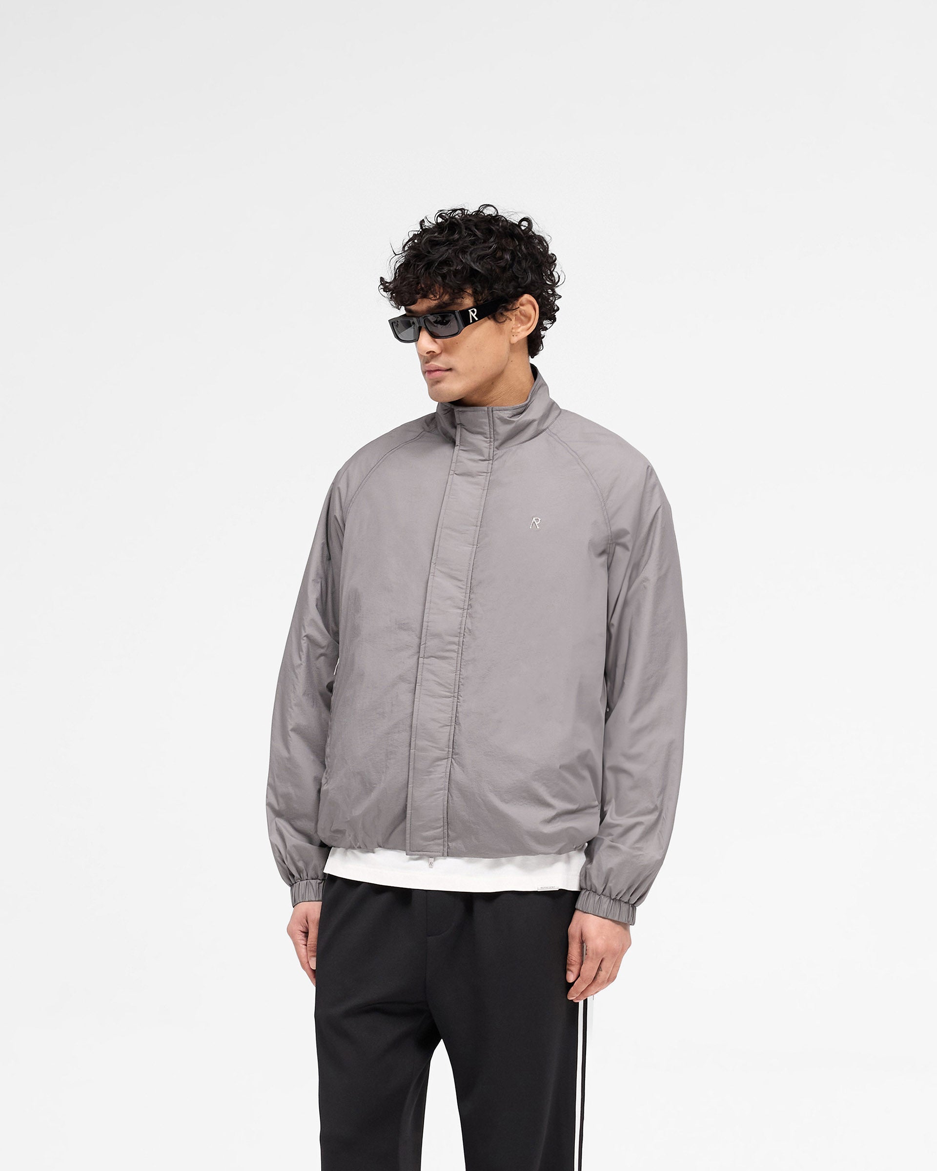 Stylish Funnel Neck Jacket in Stone Color - Perfect for Outdoor Adventures & Casual Wear