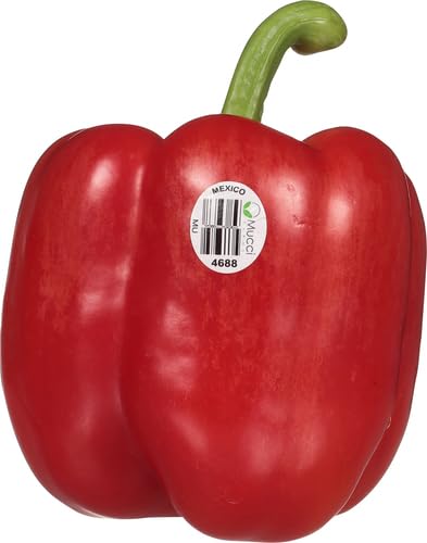 Fresh Red Bell Pepper - 1 Each - Sweet & Crunchy for Salads, Stir-Fry, Snacking & Healthy Recipes