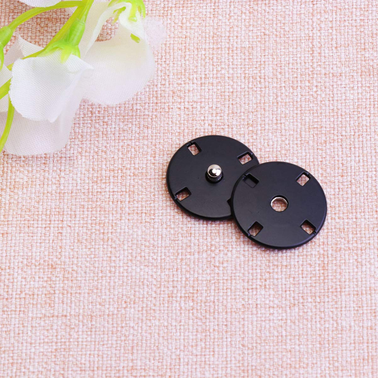 Ciieeo 10pcs Metal Snap Fasteners Buttons - Sew-on Press Studs for Jeans, Garments & Clothing - Decorative Sewing Craft Accessories | Perfect for DIY Denim Repair, Jacket Closures & Fashion Crafts