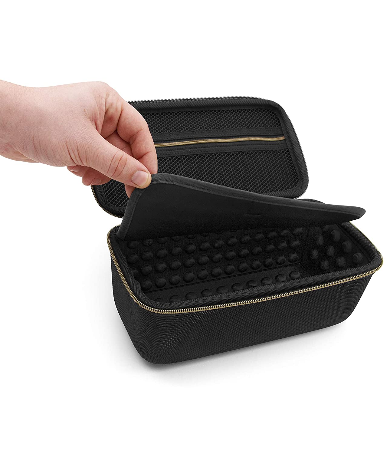 CASEMATIX Professional Barber Case for Hair Clippers & Trimmers - Holds 2 Clippers, Buzzers & T-Liners - Portable Travel Storage for Stylists & Salon Supplies - Perfect for Home, Salon & On-the-Go Grooming