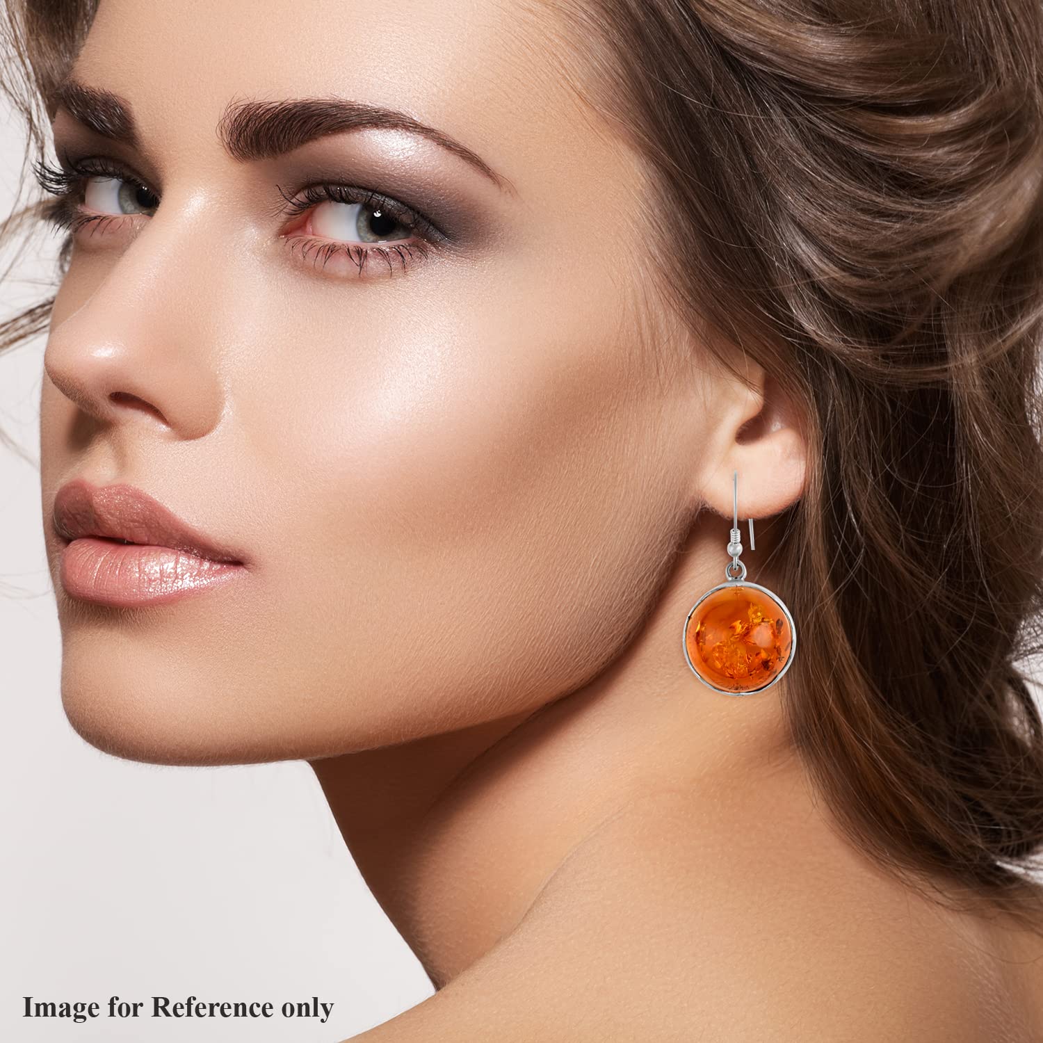 925 Sterling Silver Amber Drop Dangle Earrings for Women | 10.90g Handmade Jewelry | Elegant Gift for Birthday, Anniversary & Special Occasions | Perfect for Parties, Weddings & Evening Events