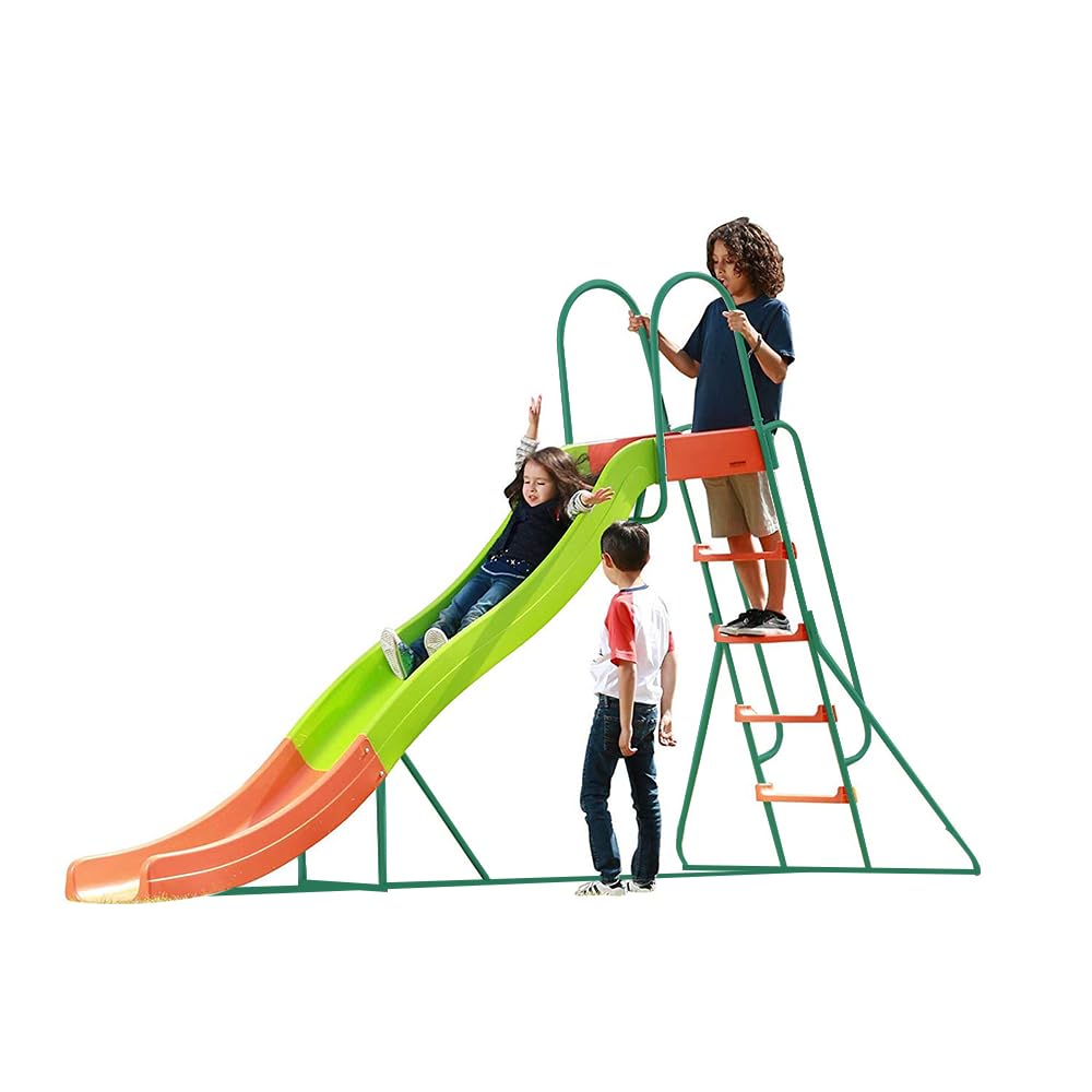 Outdoor Playground Slide & Swing Set for Kids Ages 4-8 - Durable Backyard Playset with Slide and Swings for Children's Outdoor Fun | Perfect for Backyards, Parks, and School Playgrounds