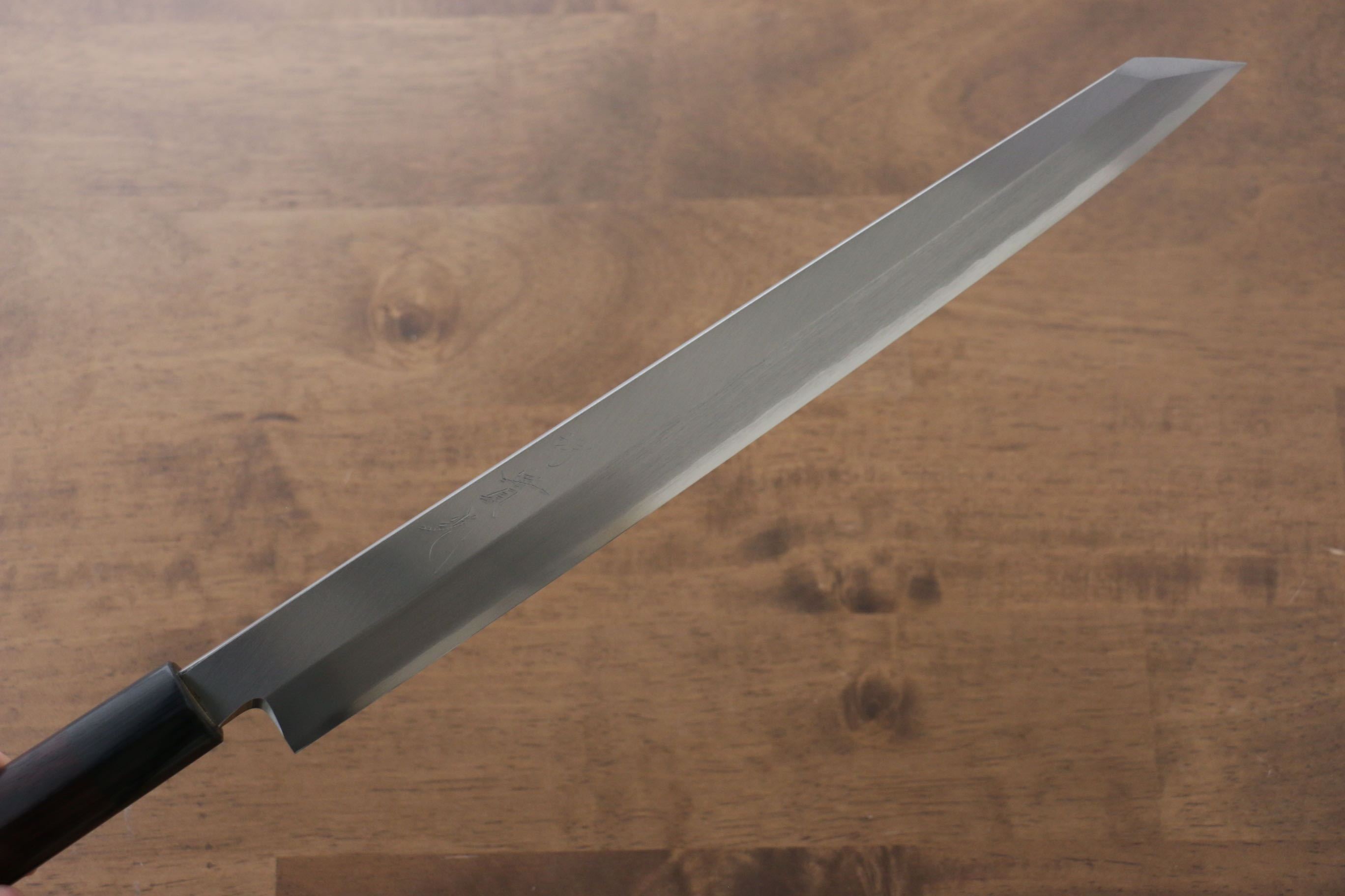 Premium Jikko Silver Steel Kiritsuke Yanagiba Knife 300mm - Japanese Chef Knife with Shitan Handle for Sushi, Sashimi & Precision Cutting