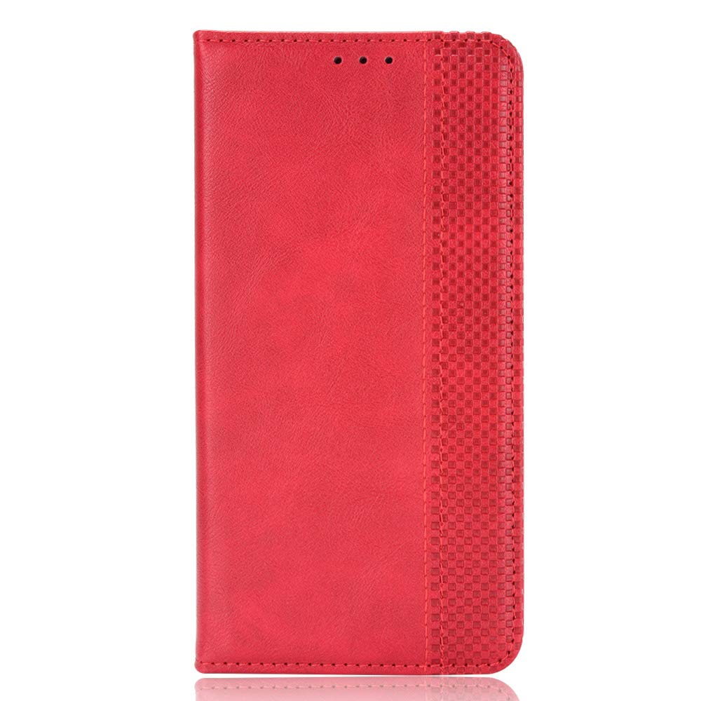 Premium PU Leather Flip Case for Cricket AT&T Radiant Max 5G & Dream 5G - Shockproof Protective Phone Cover with Card Slots (Red) | Perfect for Work, Travel & Everyday Use