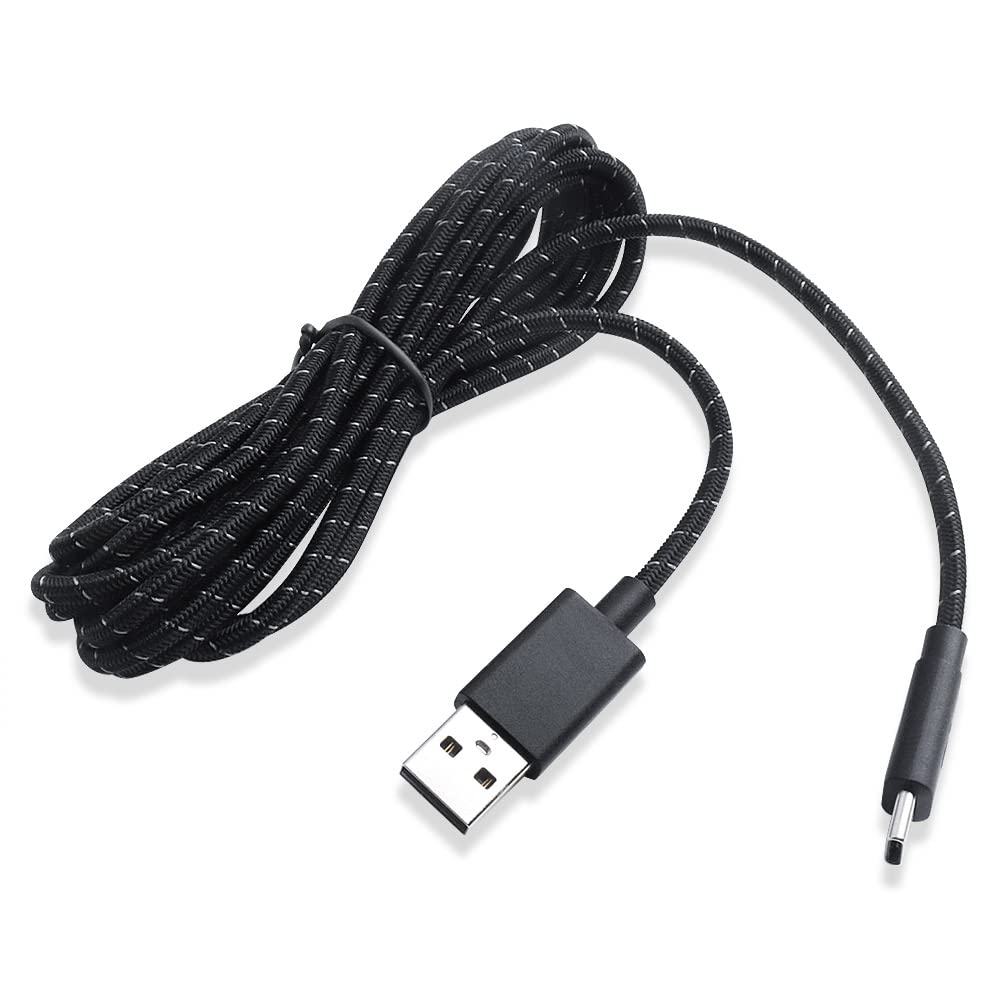 9FT Braided USB-C Charging Cable for Xbox One Elite Series 2/Switch Pro/PS5 Controllers - Durable 2.7M Fast Charging Cord for Gaming & Mobile Devices