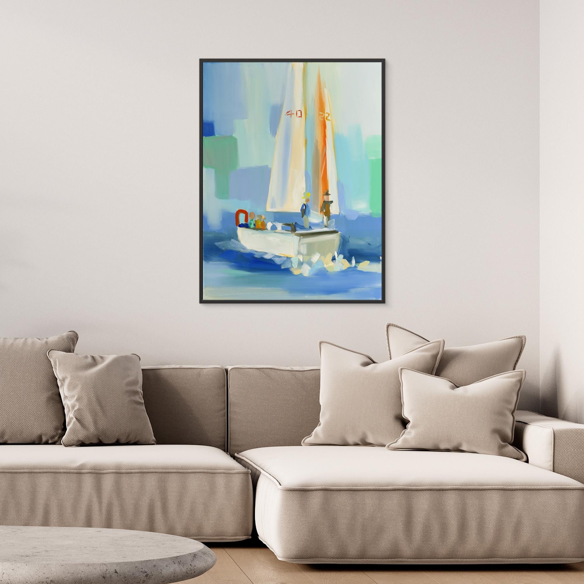 Jenny Westenhofer Sailboat Canvas Print - High Quality Wall Art for Living Room, Bedroom & Office Decor