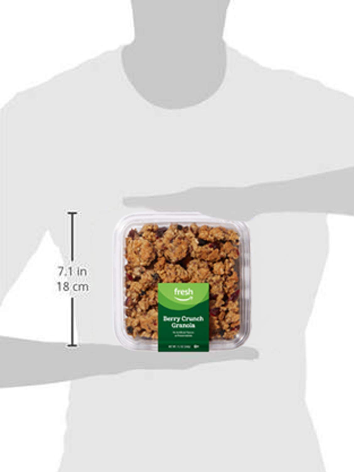Amazon Fresh Berry Crunch Granola - 9.2 Oz, Healthy Breakfast Cereal & Snack for Kids & Adults - Perfect for Yogurt Topping, Smoothie Bowls & On-the-Go Energy Boost
