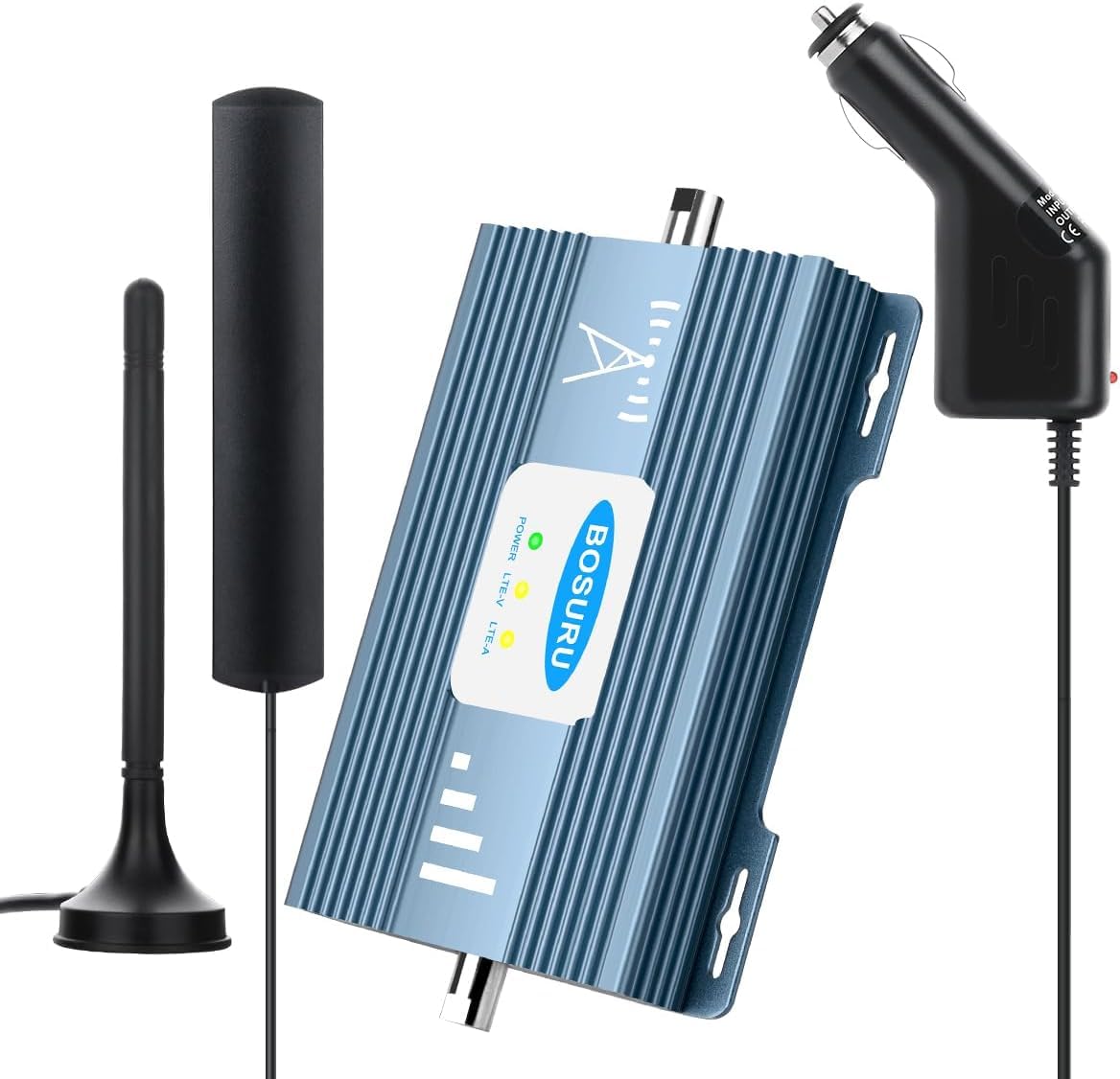4G LTE 5G Cell Phone Signal Booster for RV, Truck & Car - Compatible with T-Mobile, AT&T, Verizon (Bands 12/13/17) - Stronger Reception for Road Trips, Remote Work & Emergency Calls