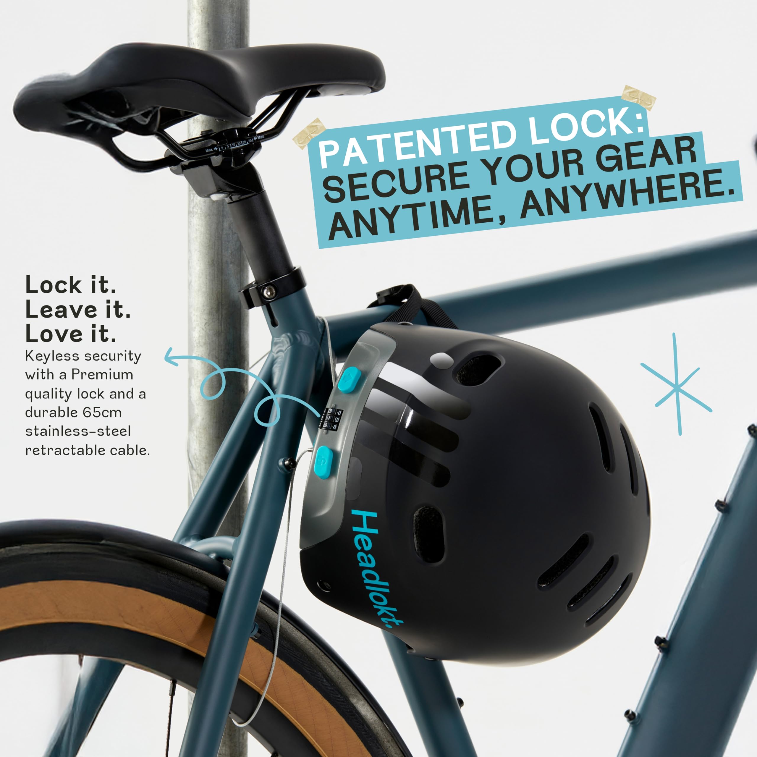 Premium Bike Helmet for Adults - Award-Winning Anti-Theft Lock System, US Safety Certified Cycling Helmet for Men & Women | Lightweight & Comfortable for E-Bikes, Scooters, BMX, Skateboarding | Perfect for Commuting, Urban Riding & Outdoor Adventures