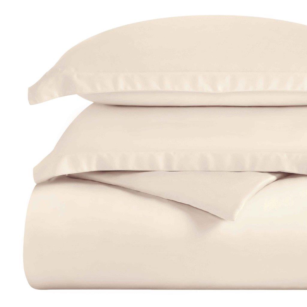 Premium 100% Egyptian Cotton Duvet Cover Set - 300 Thread Count, Breathable & Soft Bedding for All Seasons - Perfect for Master Bedroom, Guest Room & Luxury Hotels
