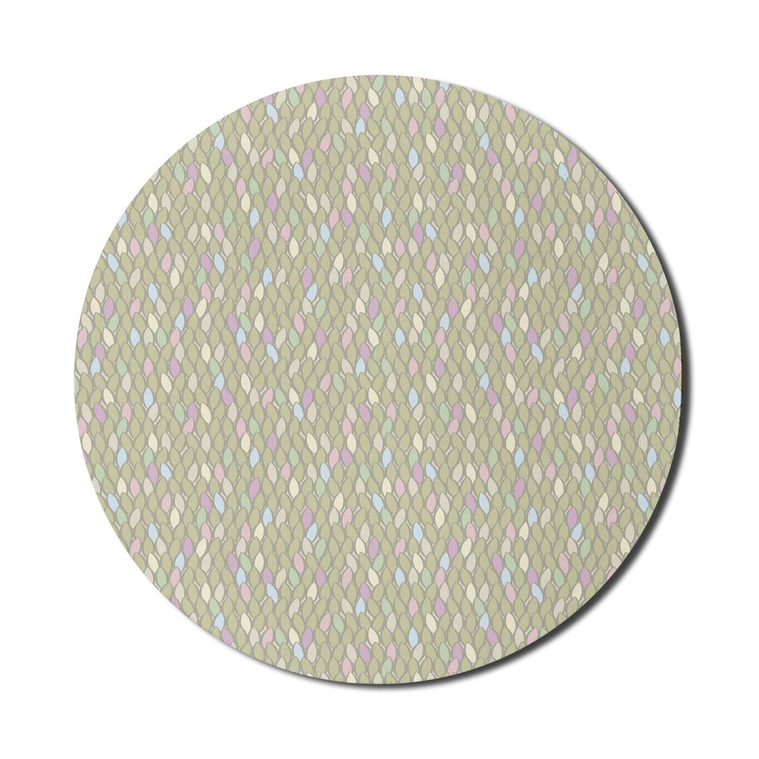 Ambesonne Round Non-Slip Gaming Mouse Pad - 8