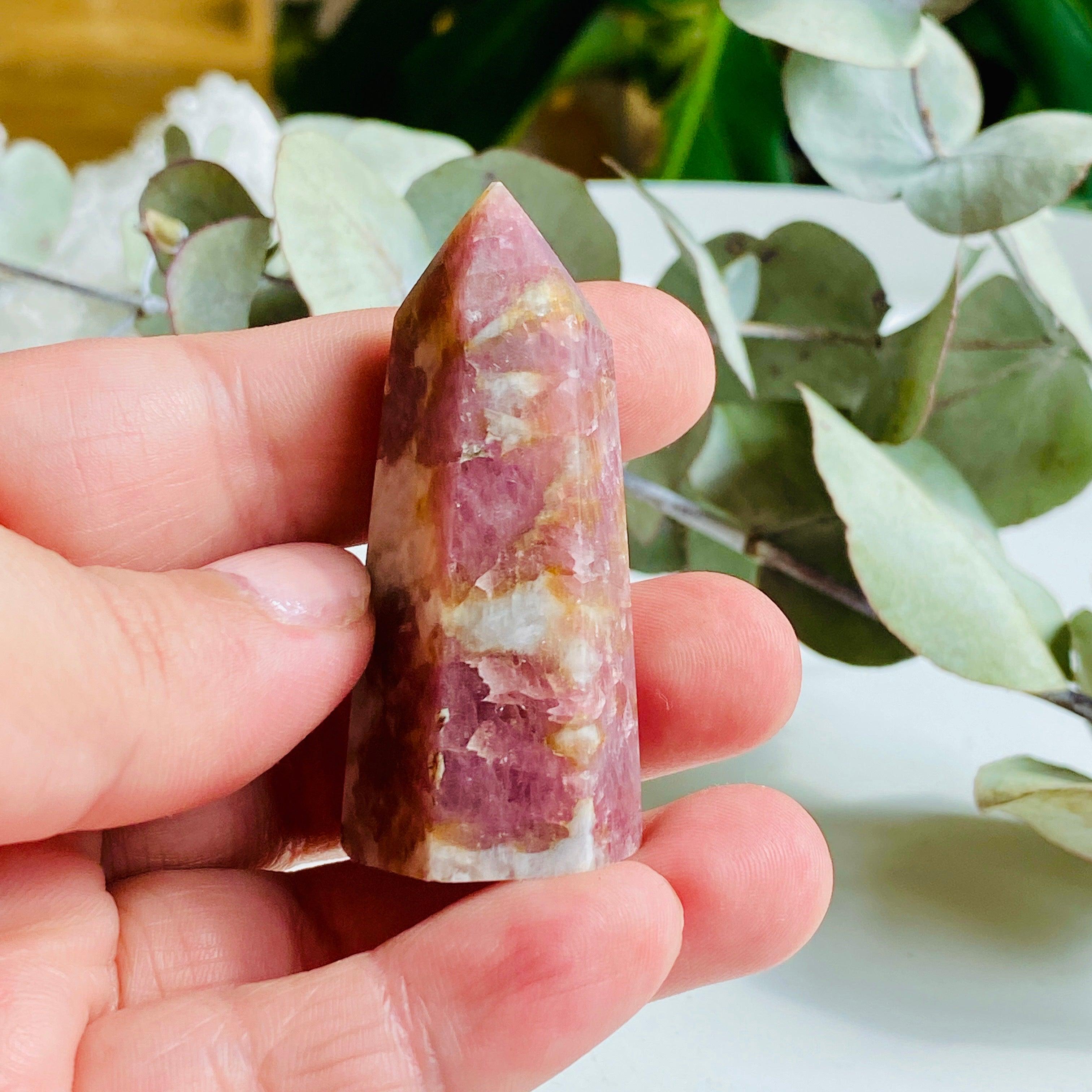 Natural Pink Tourmaline in Schist - Small Point Specimen c1450 | Gemstone Collection, Healing Crystals & Mineral Display for Home Decor