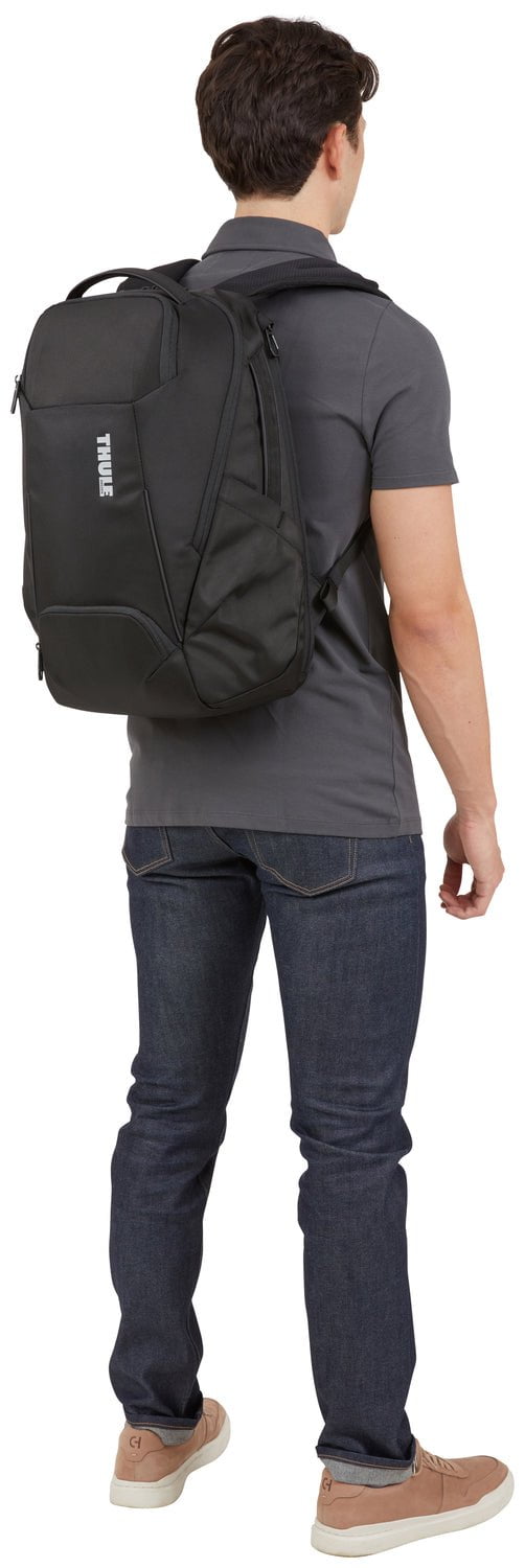 Thule Accent Backpack 26L - Durable Black Laptop Backpack for Men & Women - Perfect for Travel, Work, and Outdoor Adventures