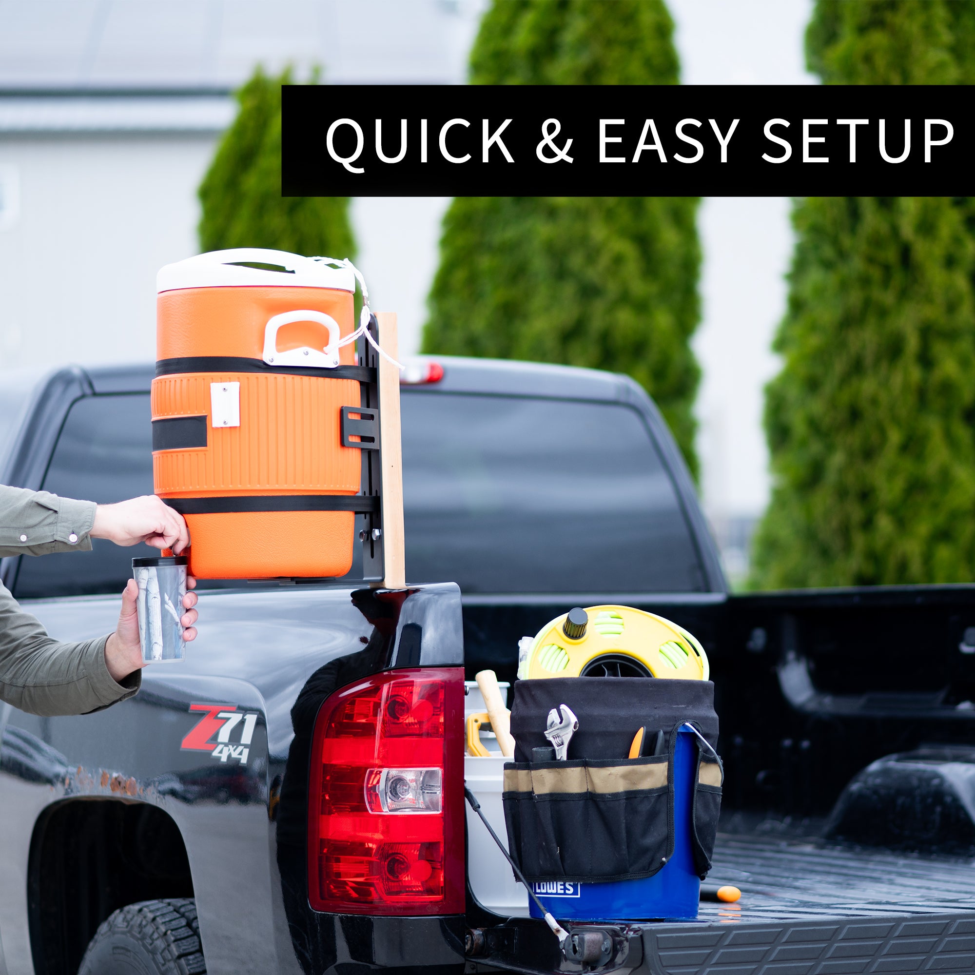 Portable Water Cooler Dispenser for Trucks - Heavy Duty 12V/24V DC & 110V AC Power - Ideal for Road Trips, Camping & Work Sites