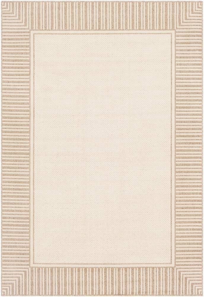 Artistic Weavers Hampshire 6' x 9' Indoor/Outdoor Area Rug in Camel & Cream - Perfect for Living Room, Bedroom or Patio Decor