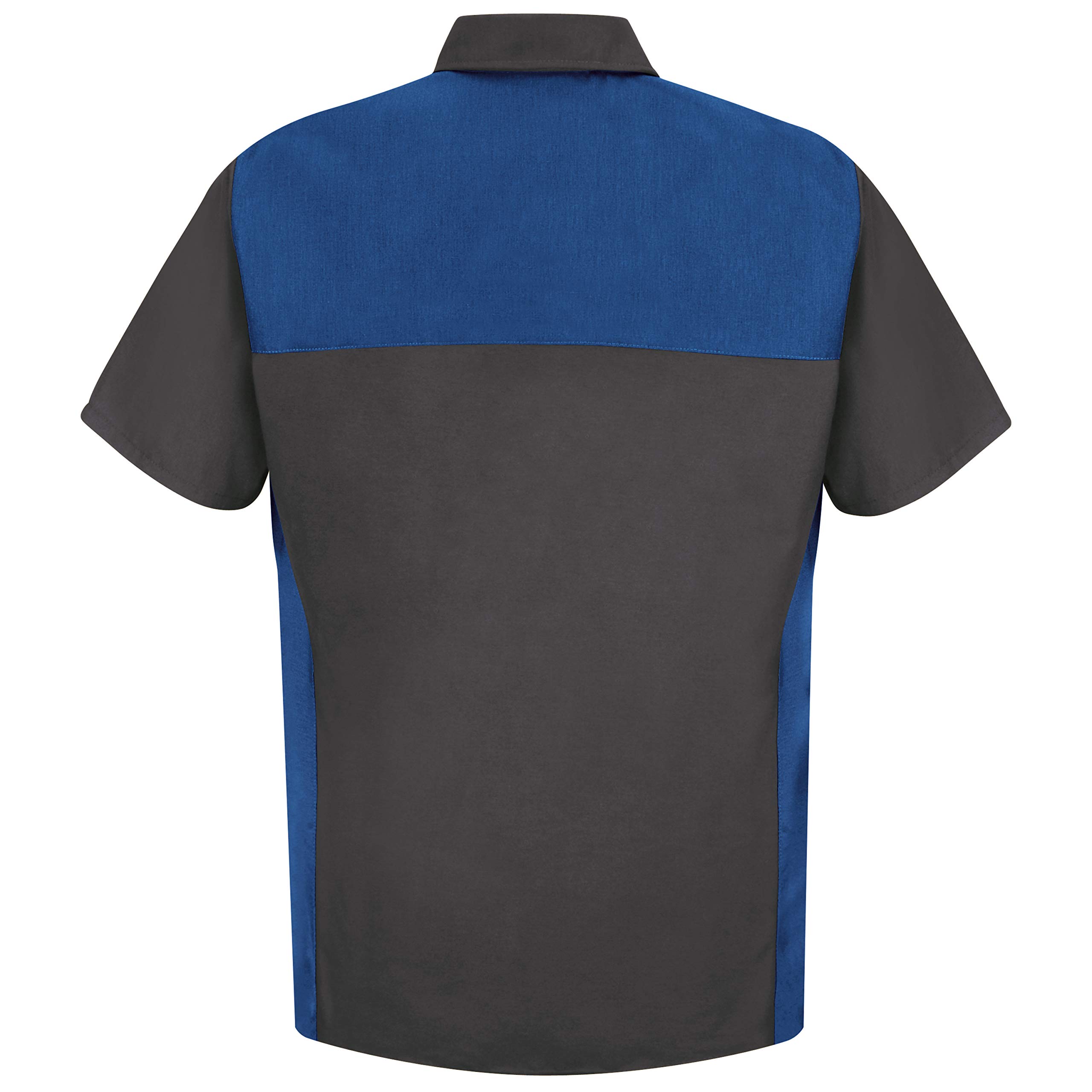 Red Kap Men's Big & Tall Short-Sleeve Motorsports Shirt - Comfortable Workwear for Racing Enthusiasts & Mechanics
