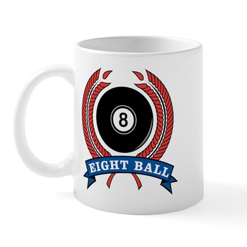 White - Billiards Eight Ball Mug