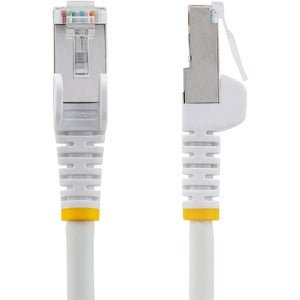 Premium 7m CAT6a Ethernet Cable - White LSZH (Low Smoke Zero Halogen) - 10GbE 500MHz 100W PoE++ - Snagless RJ45 with Strain Relief - S/FTP High-Speed Network Patch Cord - Perfect for Home Office, Gaming & Server Rooms