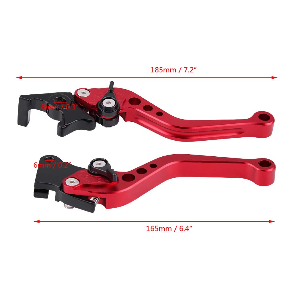 Acouto CNC Aluminum Motorcycle Brake & Clutch Lever 22mm (7/8