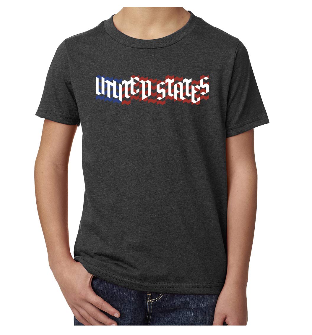 USA Flag T-Shirt for Kids - Patriotic 4th of July Graphic Tee - Comfortable Cotton American Flag Shirt for Independence Day Celebrations, School Events & Family Gatherings