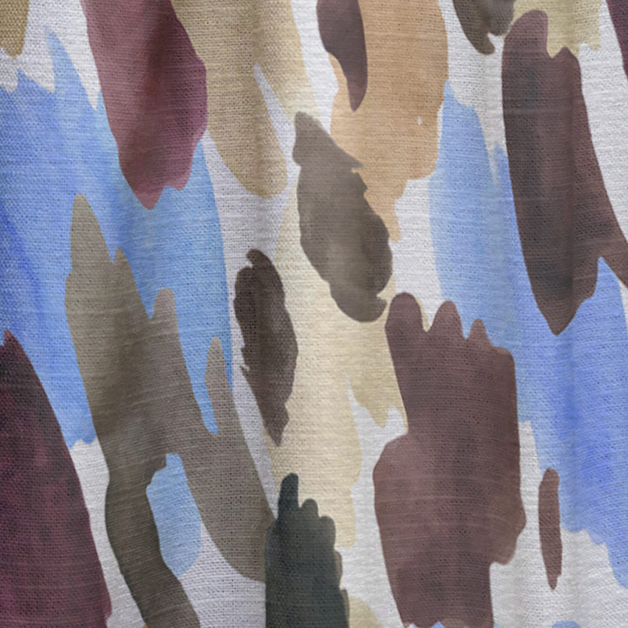 DesignQ Thermal Insulated Single Panel Curtains - Burgundy, Blue & Brown Leopard Print - 52x120 Inches - Blackout Drapes for Bedroom & Living Room (Home Decor, Window Treatment, Noise Reduction)