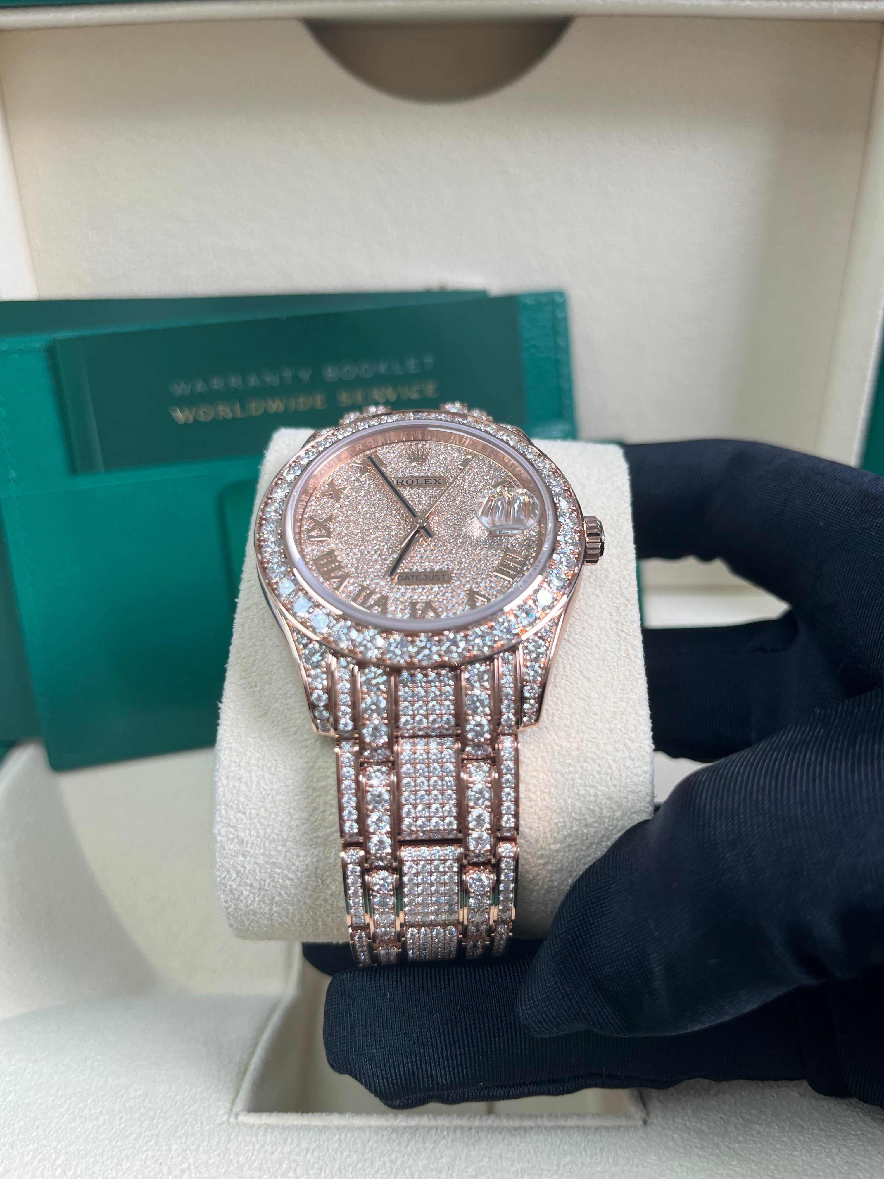 Luxury Rolex Pearlmaster 39mm Everose Gold Watch with Diamond Dial & Bezel - Diamond-Set Pearlmaster Bracelet (Ref. 86405RBR) | Perfect for Special Occasions, Gifts & Luxury Collections