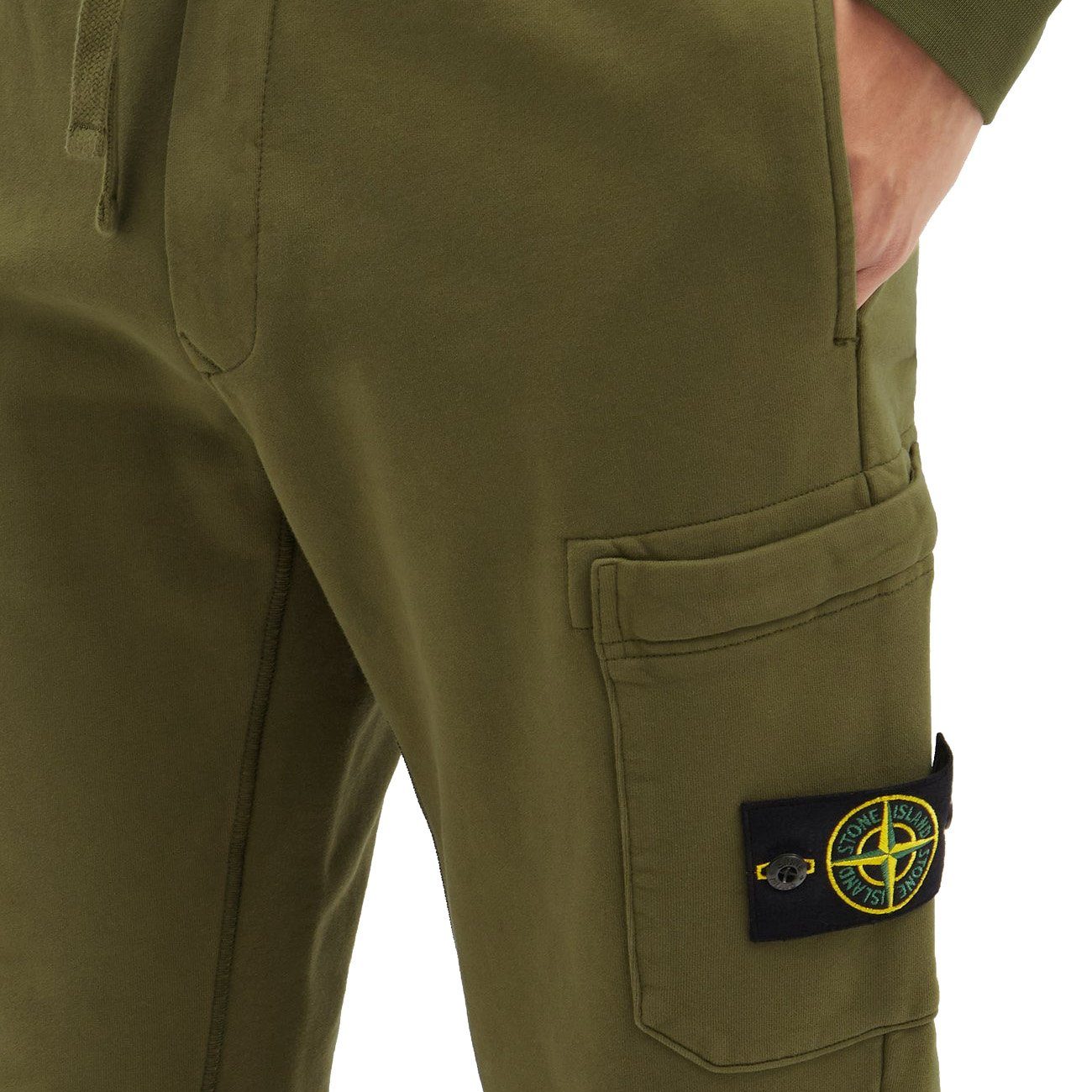 Stone Island Cotton Sweatpants for Men - Comfortable Casual Joggers with Elastic Waistband | Perfect for Lounge Wear, Gym & Outdoor Activities
