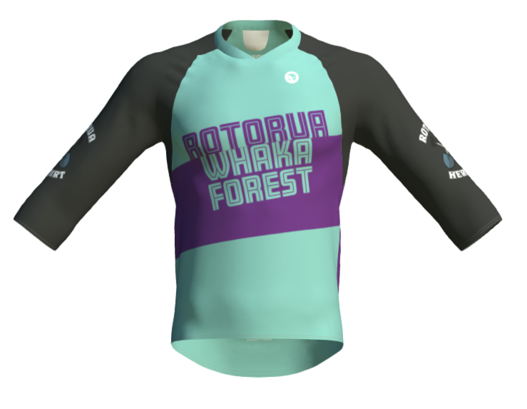 Custom Teal & Purple Rotorua Whaka Forest Print - Made to Order Wall Art for Home & Office Decor