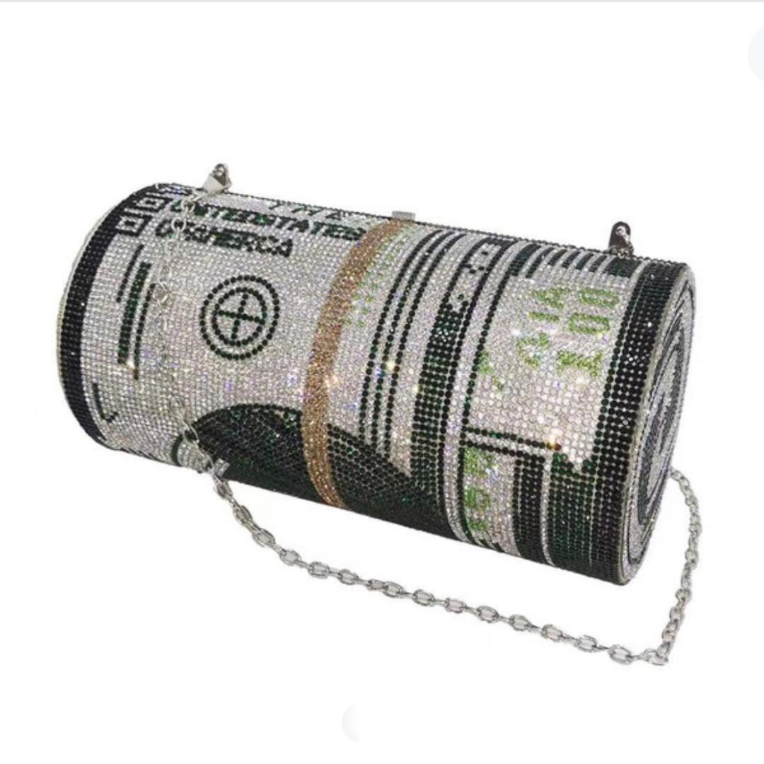 Premium Large Money Clutch Wallet - White & Green Color for Women & Men | Perfect for Travel, Parties, and Everyday Use