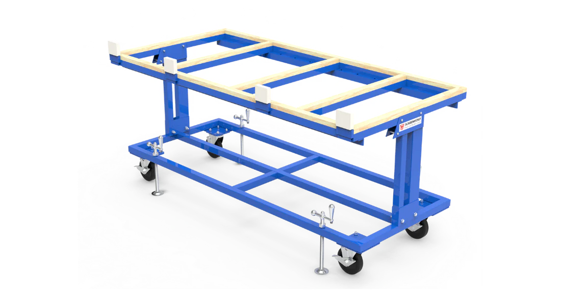 Aardwolf DT01 Heavy Duty Table Dolly Cart - Smooth Rolling Furniture Mover for Kitchen, Office & Event Setup - 330 lbs Capacity