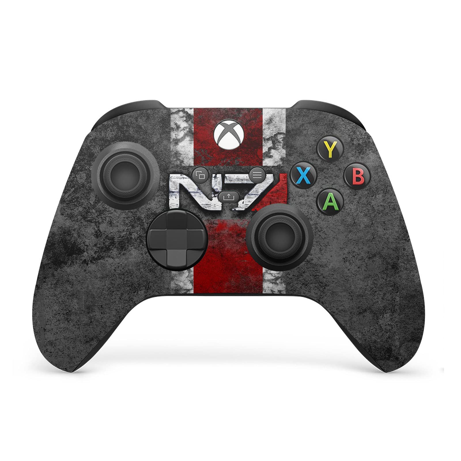 Officially Licensed Mass Effect N7 Logo Vinyl Sticker - Compatible with Xbox Series X Console & Controller - Gaming Skin Decal Cover for Xbox Accessories - Perfect for Gamers and Sci-Fi Fans
