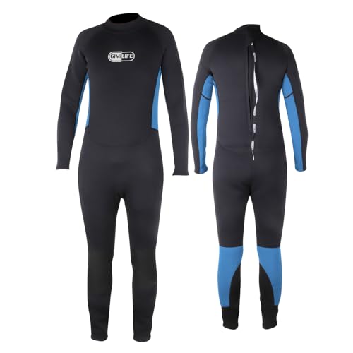 Mens Black and Blue Full Back Zip