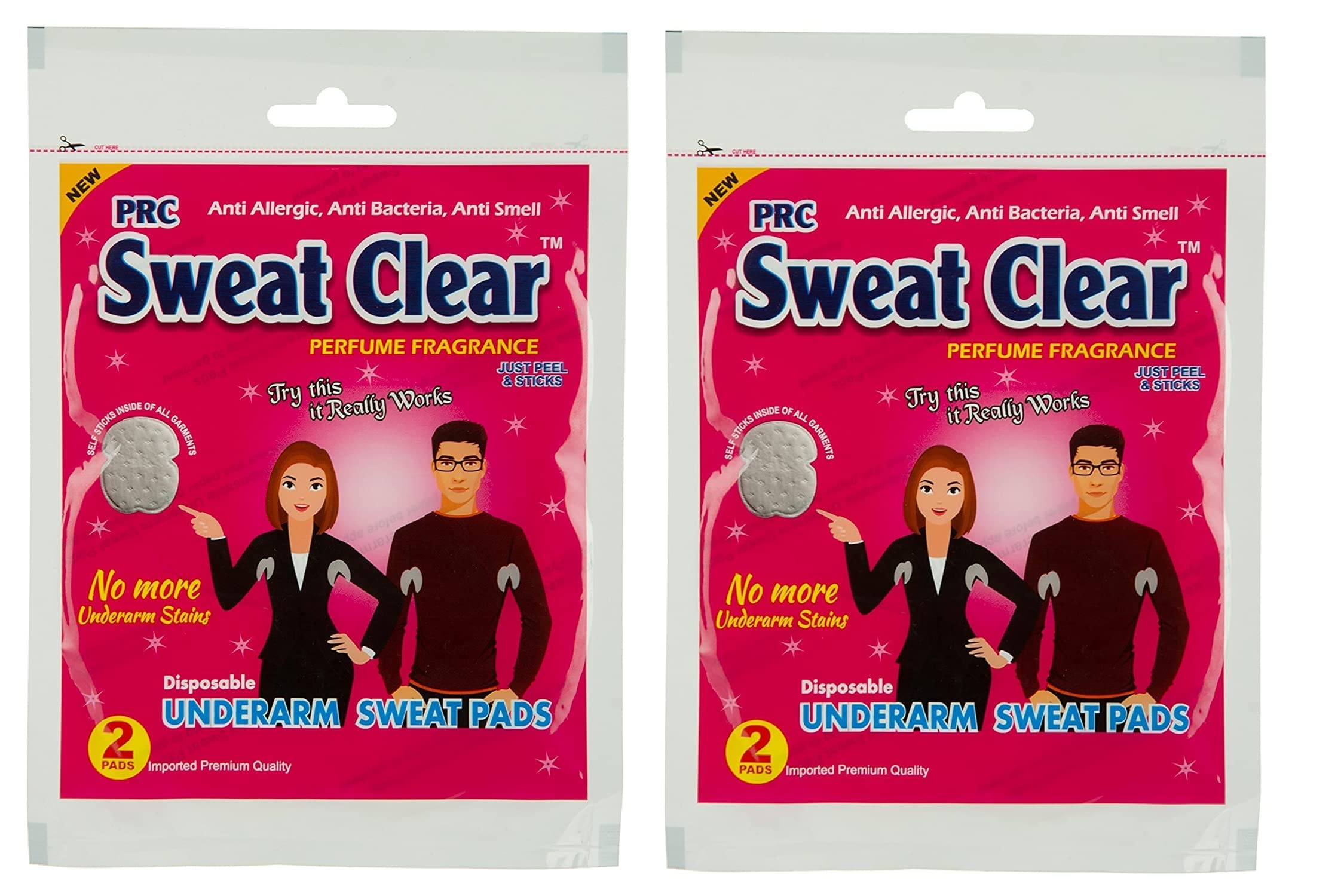 Luella Disposable Underarm Sweat Pads - 6 Pack Combo | SWEATEX | Odor Protection & Sweat Absorption for Workouts, Office & Daily Wear