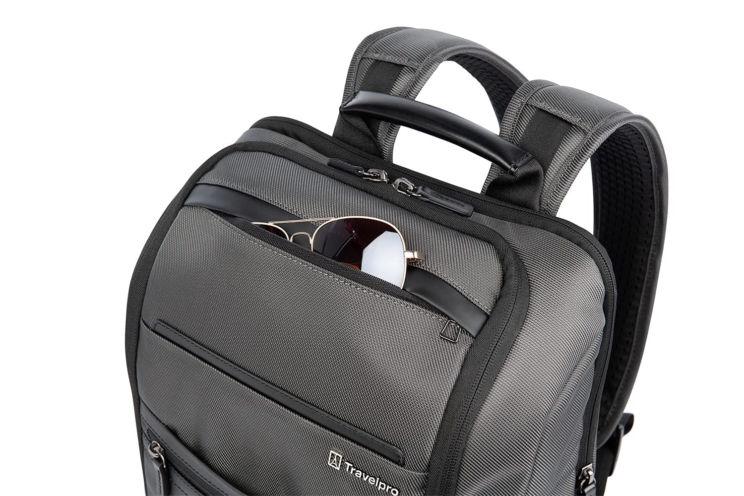 Travelpro Crew Executive Choice 3 Slim Backpack for 15.6 Inch Laptop & Tablet - Water-Resistant Business Backpack for Men & Women (Titanium Grey) - Perfect for Business Travel, Commuting & Office Use
