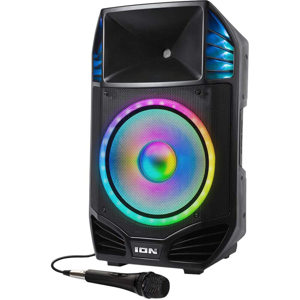 ION Audio Total PA Premier 500W High Power Bi-Amplified Bluetooth PA System with LED Lights - Perfect for Outdoor Events, Parties, and Live Performances