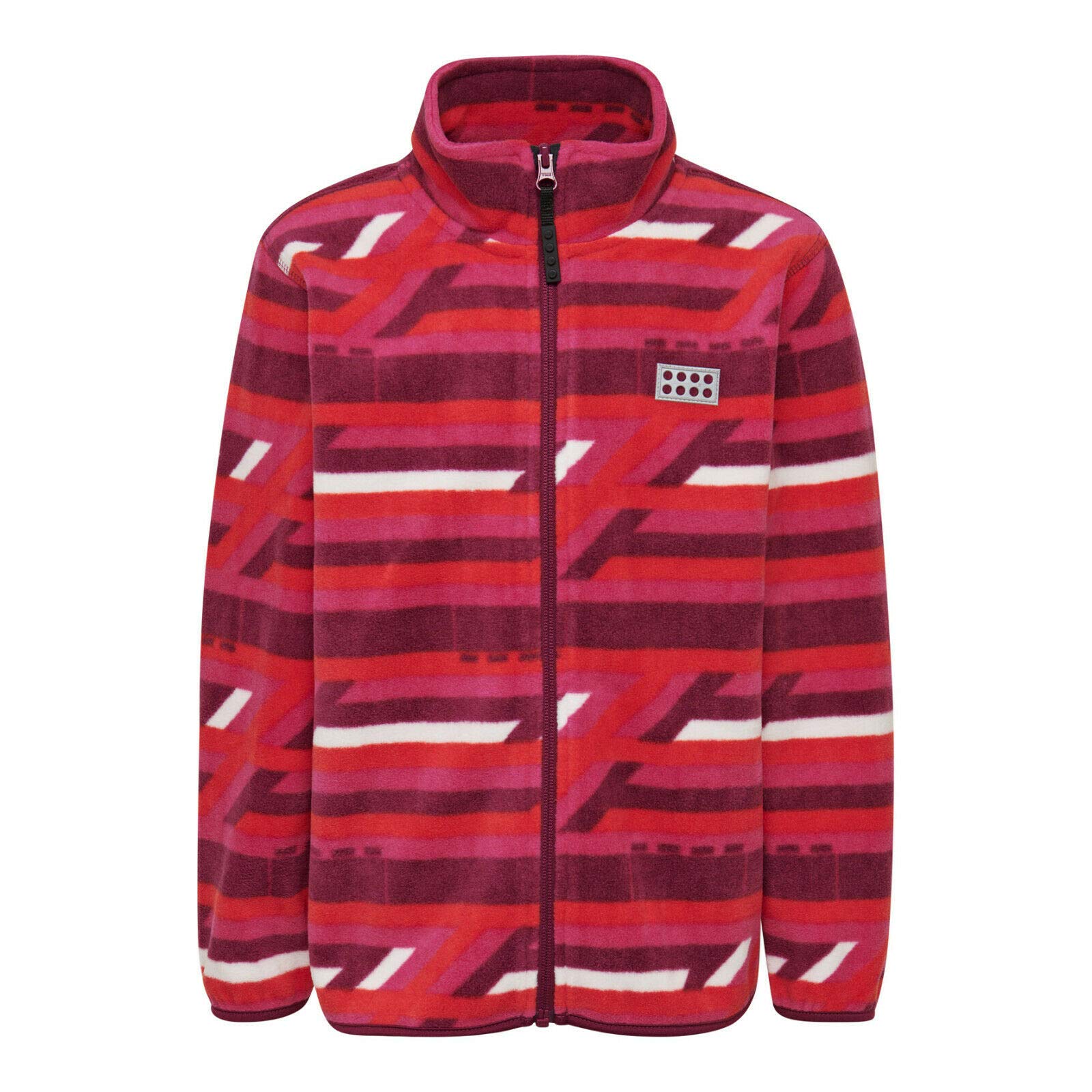 LEGO Wear Fleece Jacket for Kids - Soft Binding Cuffs & YKK Front Zipper - Dark Pink Outerwear for 3 Year Olds - Perfect for Playdates & Outdoor Adventures