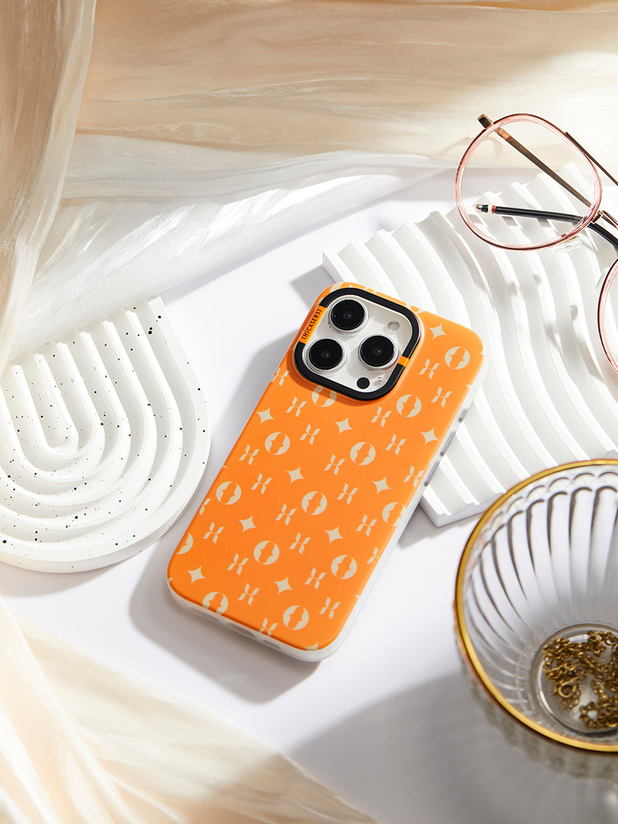 Custom Orange Logo Phone Case - Personalized Protective Cover for iPhone & Samsung - Perfect for Branding, Promotions & Gifts