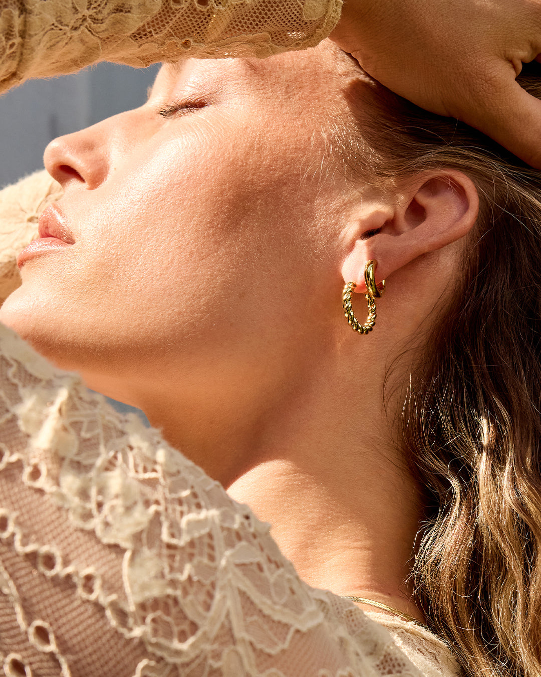 Sterling Silver Hoop Earrings for Women - Classic Crew Hoops - Perfect for Everyday Wear, Office & Casual Outfits