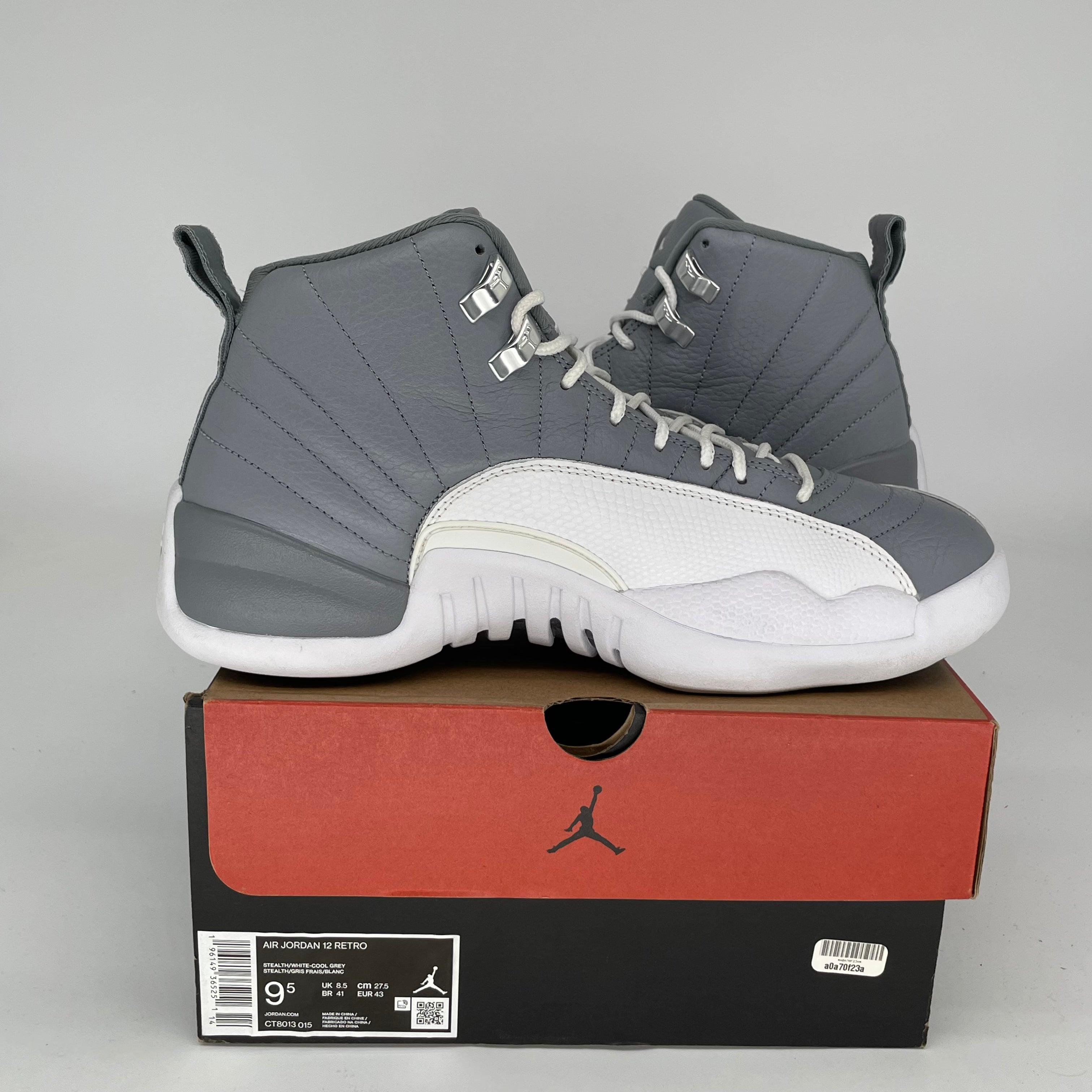 AIR JORDAN 12 STEALTH Men's Basketball Shoes Size 9.5 - Style CT8013 015 | Retro Sneakers for Casual Wear & Street Fashion