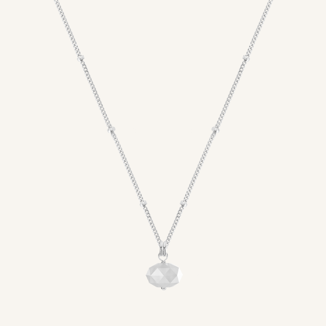 Opulent White Moonstone Necklace - Stone of Hope & Healing Crystal Jewelry for Women - Perfect for Meditation, Yoga & Spiritual Gifts